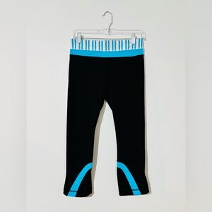 Lululemon Athletica Black and Blue Leggings